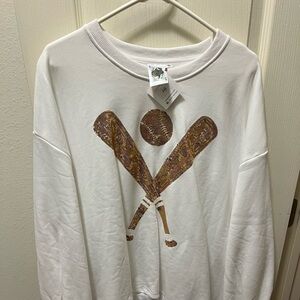 Queen of Sparkles Baseball Sweatshirt